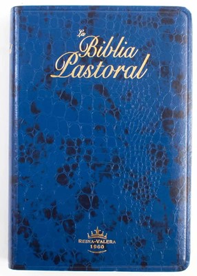 La Biblia Pastoral (Piel elaborada Color Azul)