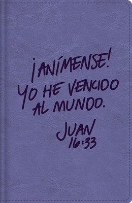 Santa Biblia Ultrafina Tamaño Compacto Azul Lavanda con Cierre