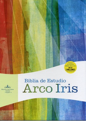 Biblia de Estudio Arco Iris - Piel Fabricada Negro