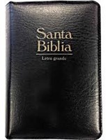 Biblia RVR055CZTILGa Letra Grande Negra con Cierre, Índice y Canto Dorado