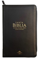 Santa Biblia Letra Grande Con Cierre (Imitación Piel)