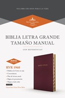 Biblia Letra Grande Tamaño Manual - Borgoña con Índice (Imitación Piel)