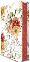 Biblia Flores Naranja  Letra Grande (Tapa Dura)