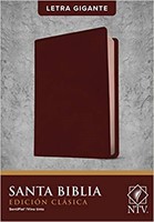 Biblia Edición Clásica Letra Gigante Vinotinto (Imitación Piel)